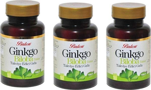 Balen Ginko Biloba 600 Mg 60 Tablet X 3 Adet - Image 1
