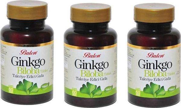 Balen Ginkgo Biloba Tablet 600Mg*60 3 Adet Ginkgo Ginko Biloba Tableti - Image 1