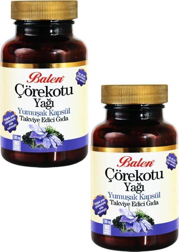 Balen Çörekotu Yağı Yumuşak Kapsül 1380 Mg 80 Kapsül 2 Adet - Image 1