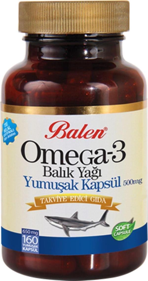 Balen Omega 3 Balık Yağı Yumuşak Kapsül 650 Mg* 160 - Image 1