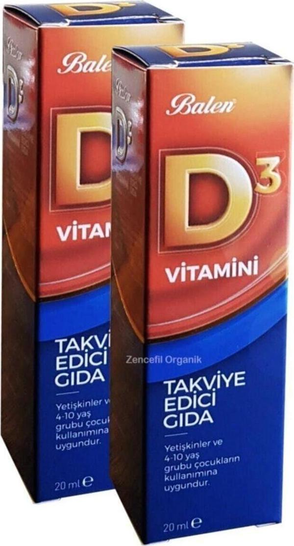 Balen 2 Kutu D3 Vitamini D 3 Vitamin15Ml - Image 1