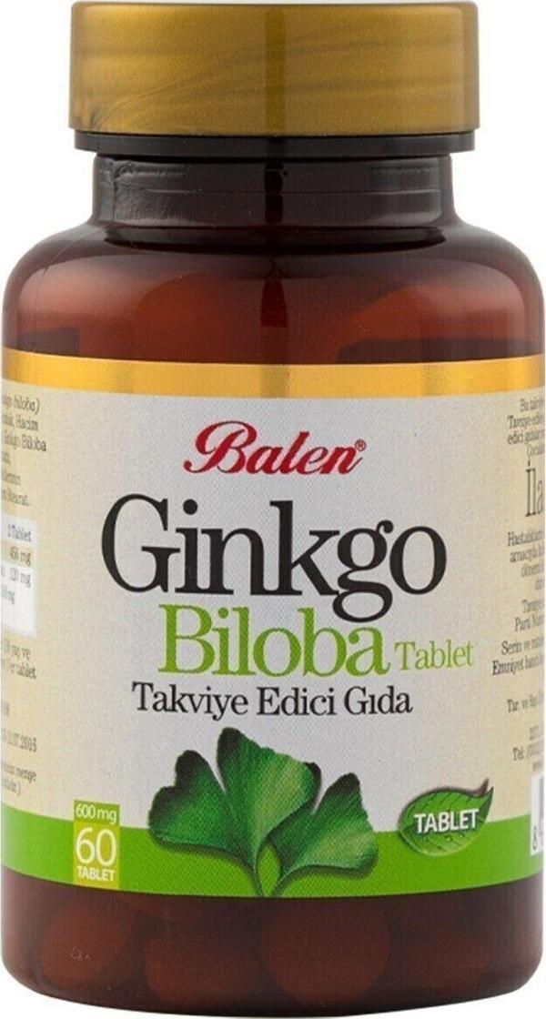 Balen Ginkgo Biloba 600 Mg 60 Tablet Gingko Ginkgo Ginko Biloba Tableti - Image 1