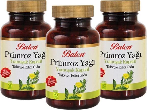 Balen Evening Primroz Oil Çuha Çiçeği 650 Mg*90 Kapsül 3 Adet - Image 1