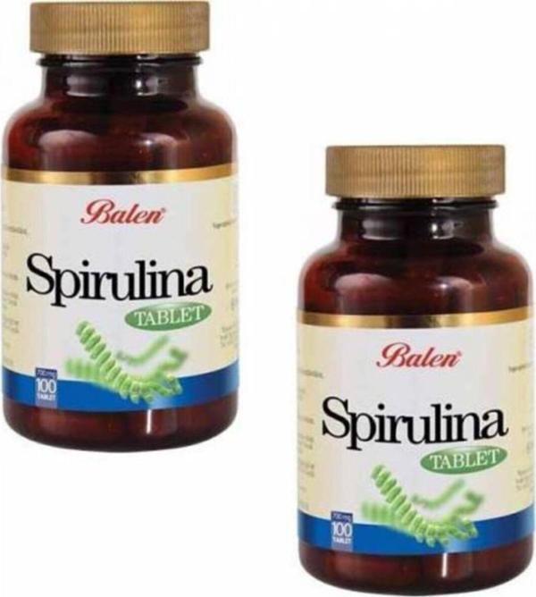 Balen Spirulina Tablet 100 X 740 Mg Siprulina Yosun Alg 2 Kutu - Image 1
