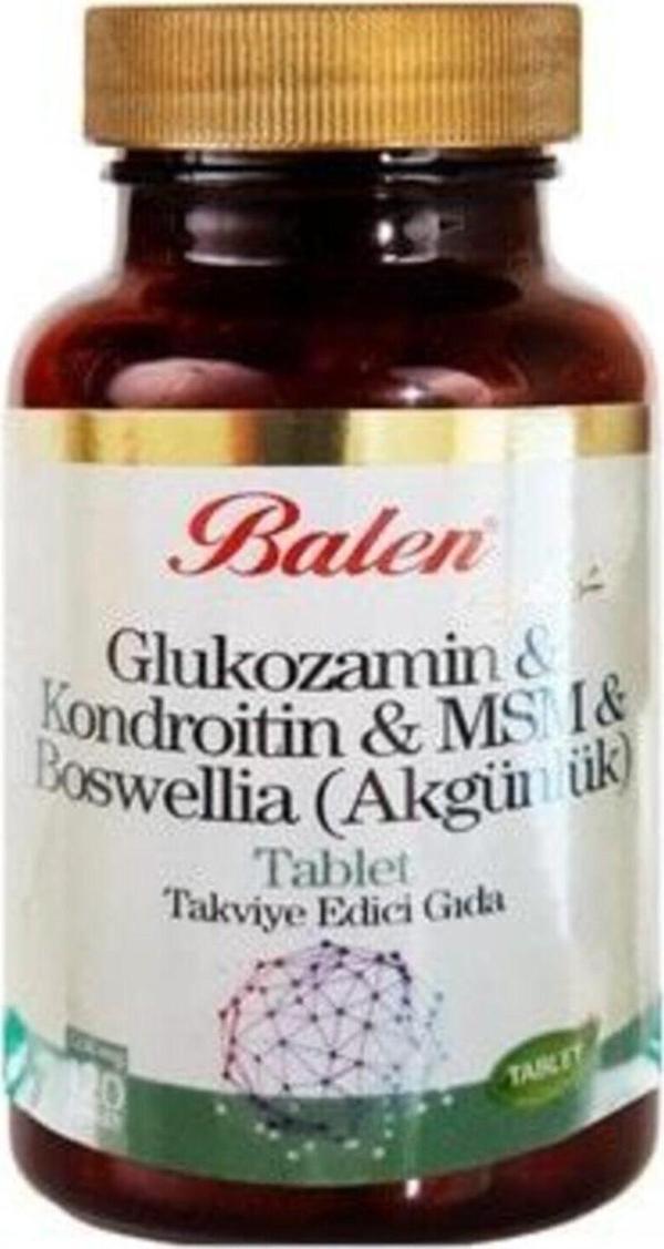 Balen Glukozamin Kondroitin Msm Boswellia Akgünlük Glukosamin Bosvelya 120 Tablet X 1200 Mg - Image 1