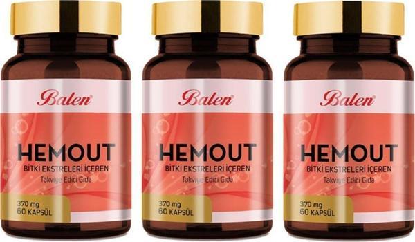 Balen Hemout Bitki Ekstreleri Içeren 370 Mg 60 Kapsul X 3 Adet - Image 1