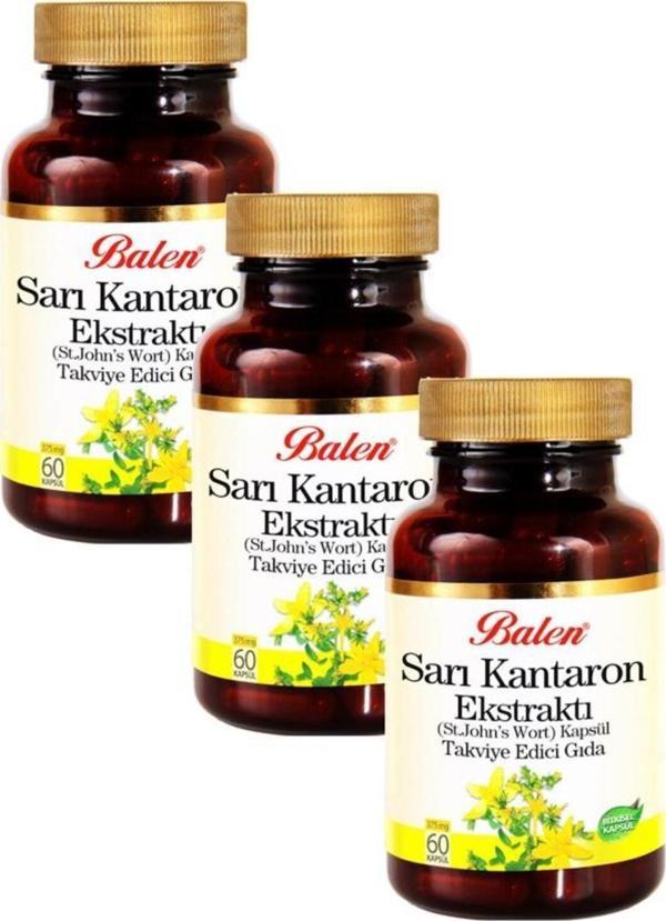 Balen Sarı Kantaron Ekstraktı 375 Mg 60 Kapsül 3 Adet - Image 1