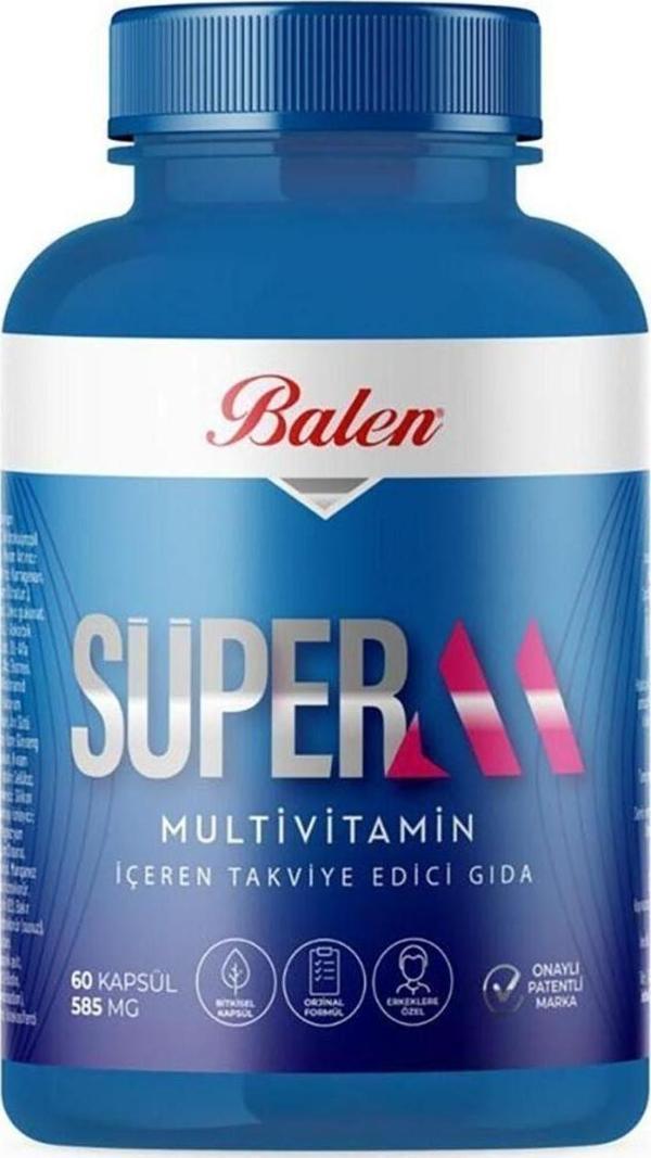 Balen Süper-M Multivitamin Kapsül 585 Mg 60 Adet - Image 1