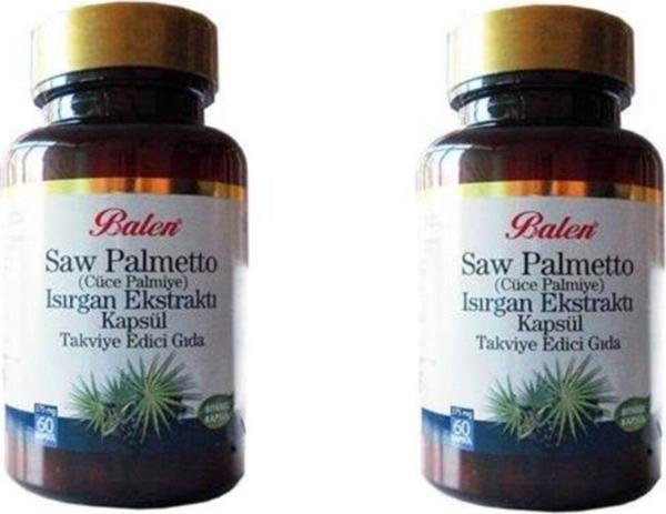 Balen 2 Adet  Saw Palmetto Cüce Palmiye Isırgan Ekstraktı 375Mg 60 - Image 1