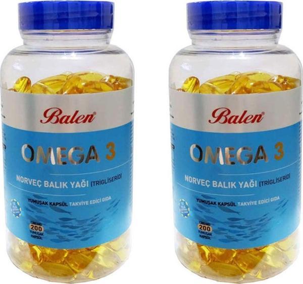 Balen Omega 3 Norveç Balık Yağı 1380 Mg 200 Kapsül X 2 Adet ( Form) - Image 1