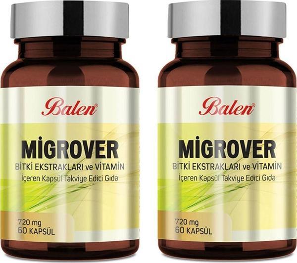 Balen Migrover Bitki Ekstraktları-Vitamin 60 Kapsül X 2 Adet - Image 1