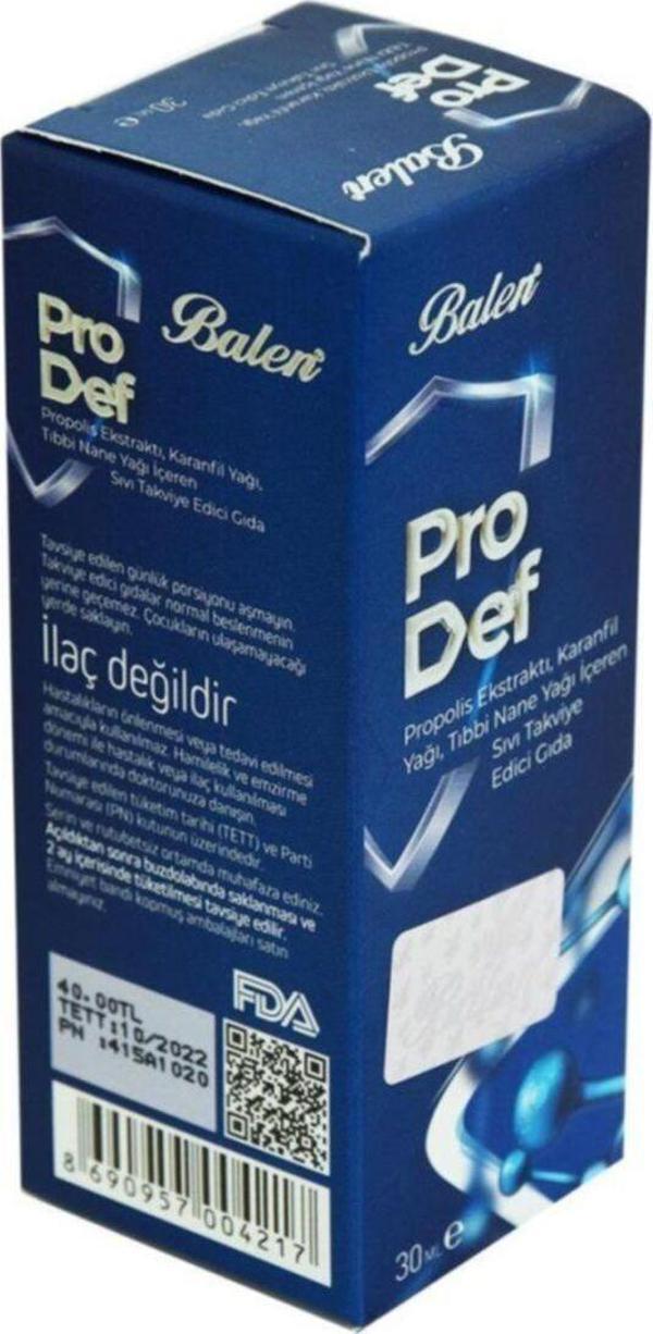 Balen Prodef Propolis Ekstraktı Karanfil Nane Yağlı Takviye Sprey 30Ml - Image 1