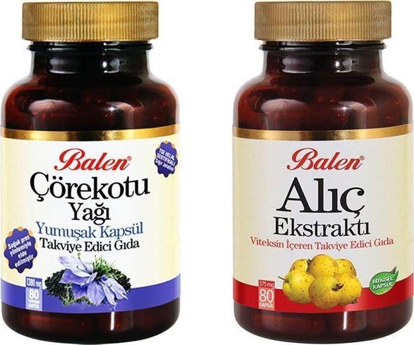 Balen 1 Adet Çörekotu Yağı(Soft Jell) Kap. 1 Adet Alıç Ekstraktı Kap. - Image 1