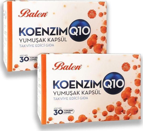 Balen Koenzim Q10 650 Mg 30 Yumuşak Kapsül X 2 Adet - Image 1
