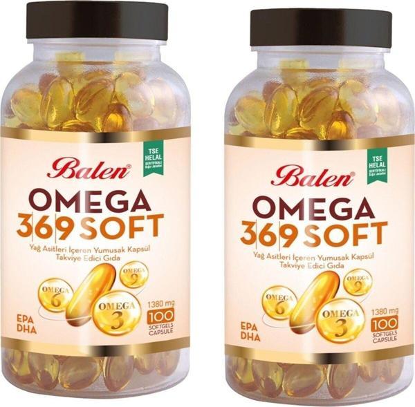 Balen 2 Adet Omega 3-6-9 1380 Mg 100 Kapsül - Image 1
