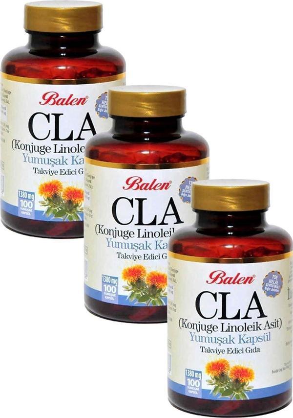 Balen Cla (Aspir Yağı) Yumuşak Kapsül 1380 Mg 100 Kapsül 3 Adet - Image 1