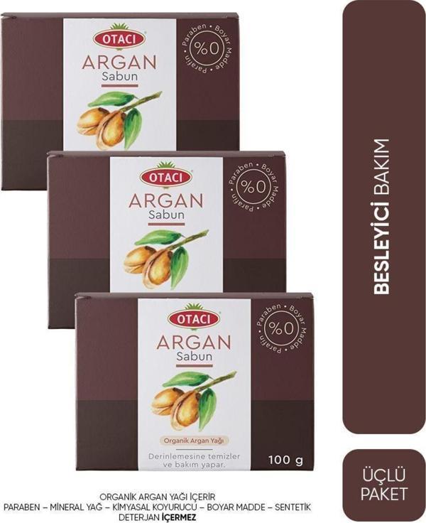 Otacı Argan Sabun Üçlü Paketi - Image 1