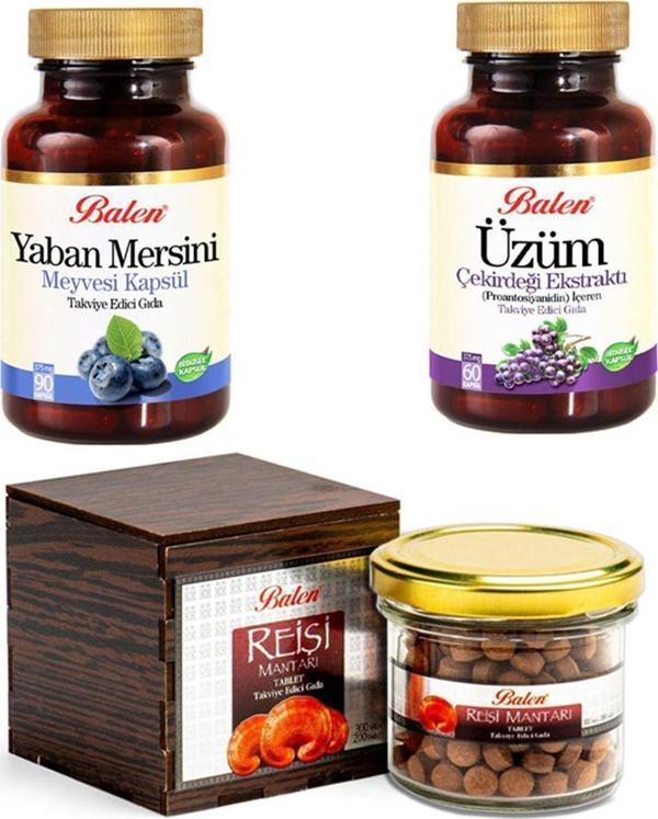 Balen Üzüm Çekirdeği Yaban Mersini Reishi Mantarı (Ganoderma) - Image 1