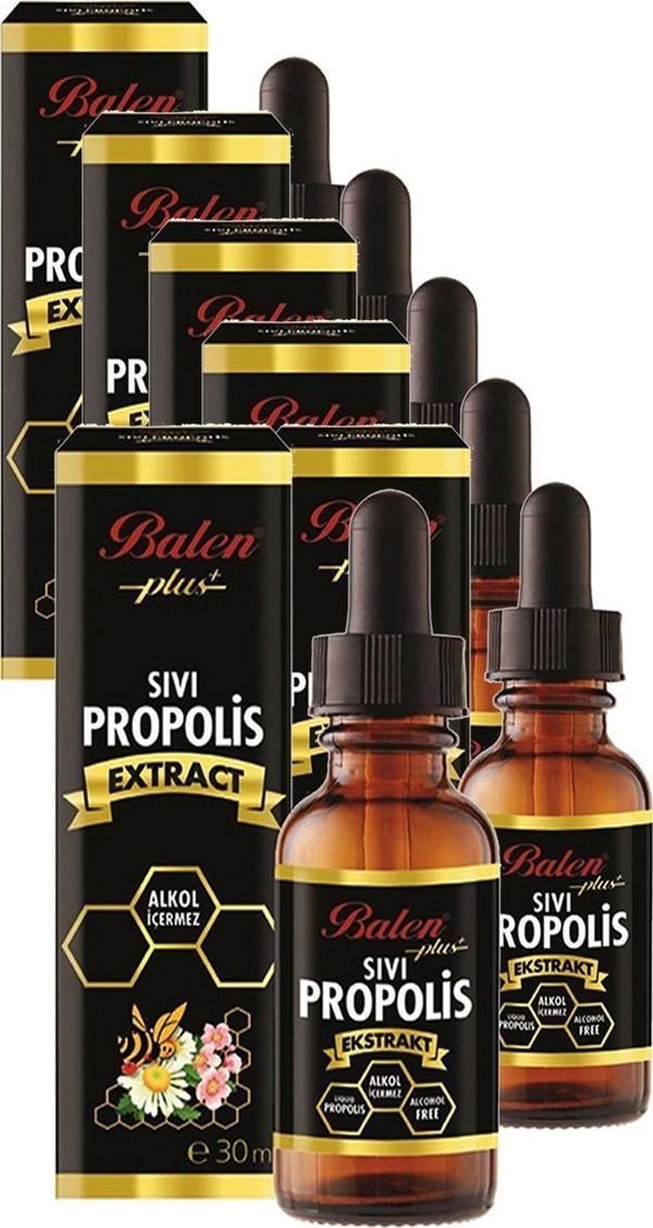 Balen 6 Adet Sıvı Propolis Ekstraktı Su Bazlı Damla 30 Ml X 6 - Image 1