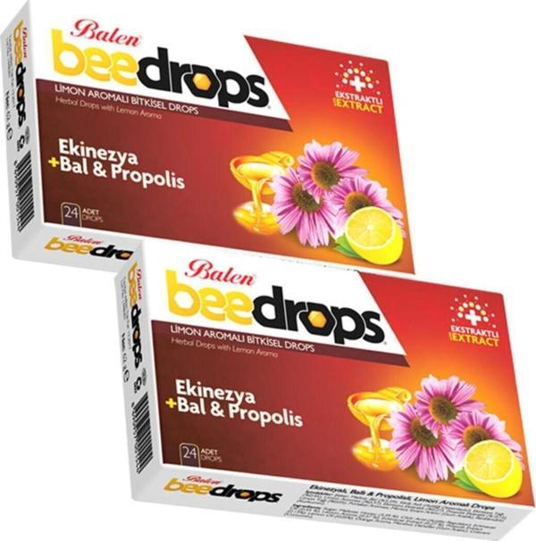 Balen Beedrops Ekinezya+Bal-Propolis Limon Aromalı 24 Drops X 2 Kutu - Image 1