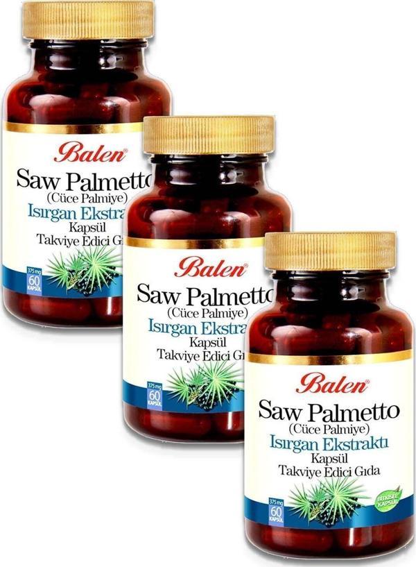Balen Saw Palmetto Isırgan Ekstraktı Çinko 375Mg 60 Kapsül X 3 Adet - Image 1