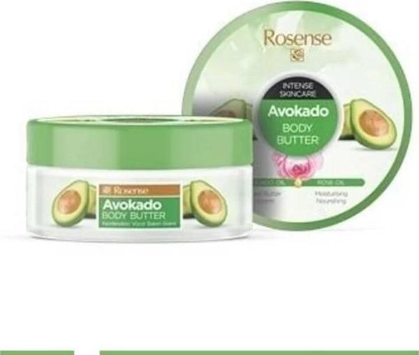 Rosense Bady Butter Vücut Bakım Krem Avakado-Gül 150ml - Image 1