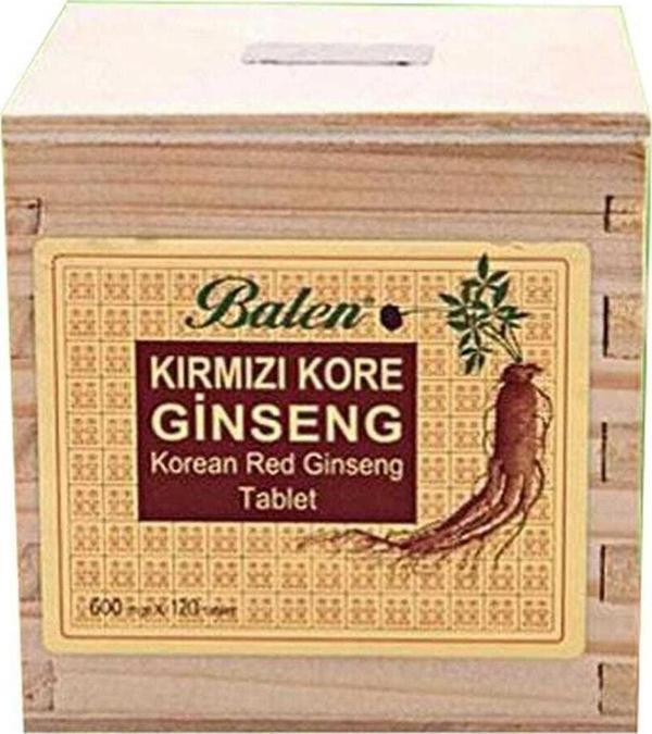 Balen Kırmızı Kore Ginseng Tablet  600 Mg 120 Kapsül Balen - Image 1