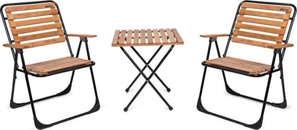 BİSTRO MASA SET METAL AYAK 52x52 - Image 1
