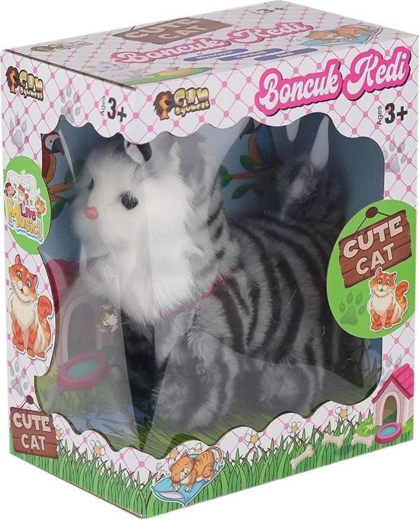 5231 Miyavlayan Hareketli Peluş Kedi -Can Oyuncak - Image 1