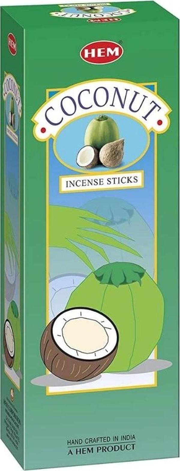Hem Tütsü Coconut - Hindistan Cevizi Kokulu 20 Çubuk Tütsü - Image 1