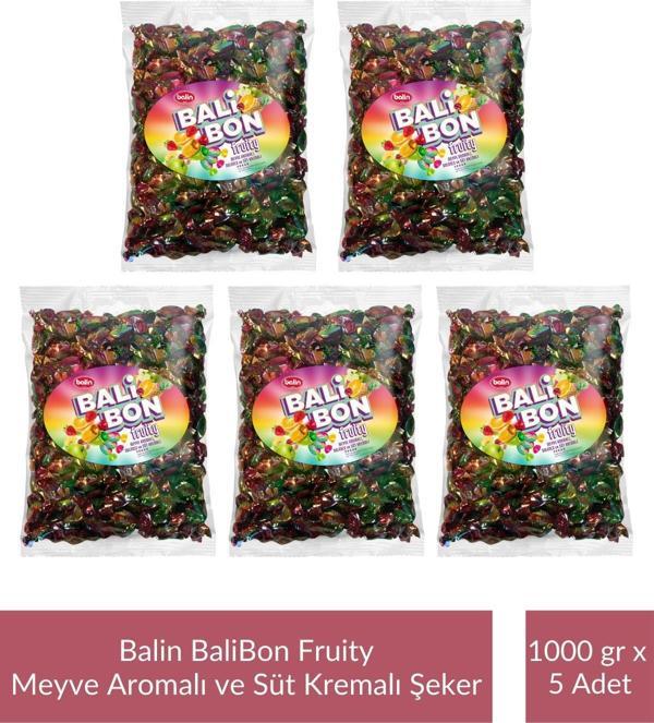 Balin Balibon Fruity Meyve Aromalı Dolgulu Şeker 1000 gr x 5 Adet - Image 1