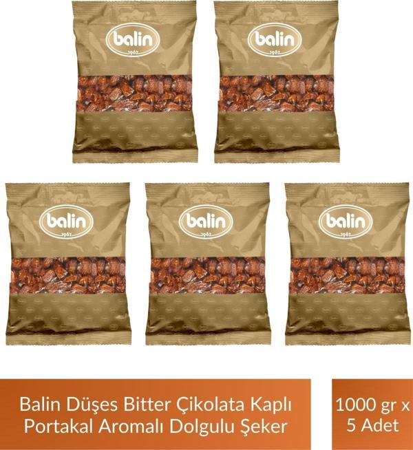 Balin Düşes Çikolata Kaplı Portakal Aromalı Sert Şeker 1000 gr x 5 Adet - Image 1
