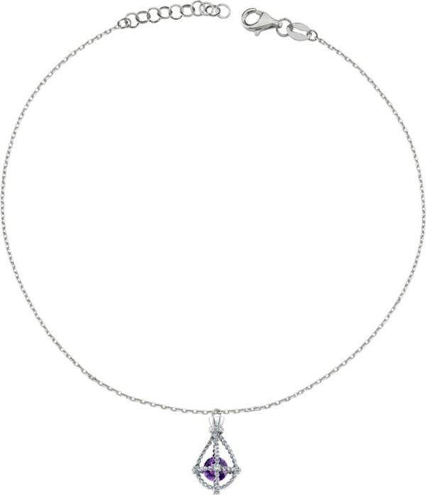 Lilarote Pırlanta Pırlanta Lilarote Ametist Taşlı Gümüş Hal Hal - Image 1