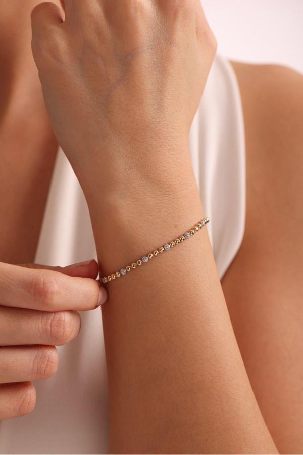 Top Top Bead Taşlı Zarif Bileklik - Image 1