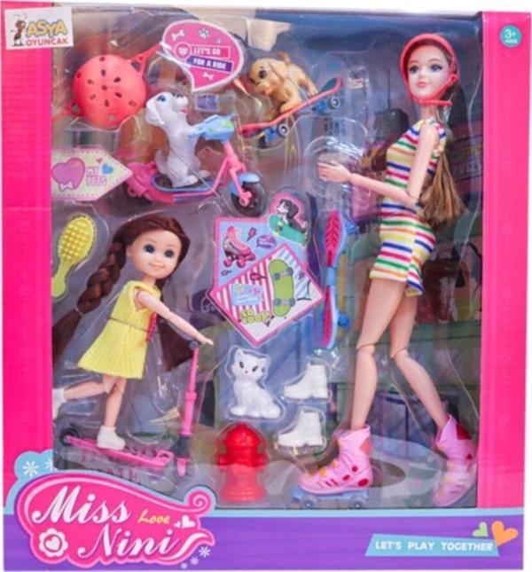 Asya Oyuncak Miss Nini Scooterlı Bebekler - Image 1