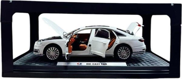 Can Ali Toys 1:24 Metal Model Koleksiyon Araba Audi A8 Beyaz 21 Cm Cz150B - Image 1
