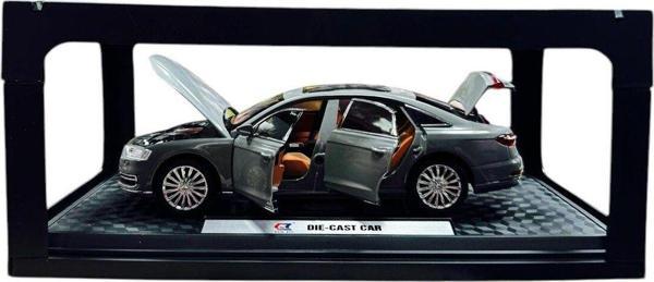 Can Ali Toys 1:24 Metal Model Koleksiyon Araba Audi A8 Gri 21 Cm Cz150B - Image 1