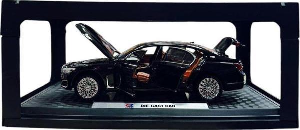 Can Ali Toys 1:24 Metal Model Koleksiyon Araba Bmw 7 Siyah 21 Cm Cz151B - Image 1