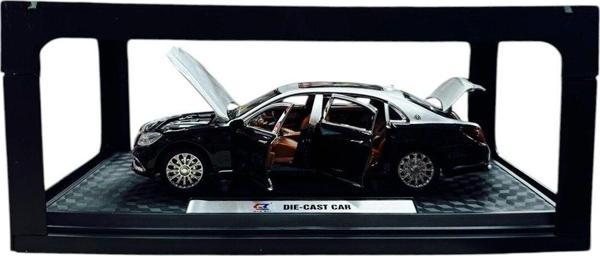 Can Ali Toys 1:24 Metal Model Koleksiyon Araba Mercedes S600 Siyah-Gri 21 Cm Cz137B - Image 1