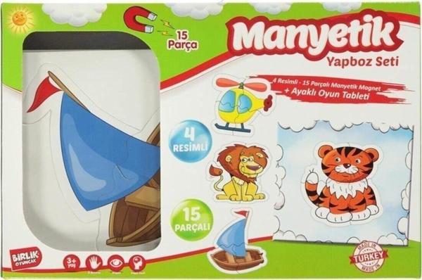 Toysturka Eğitici Manyetik Yapboz Puzzle Seti 4 Resim 15 Parça - Image 1
