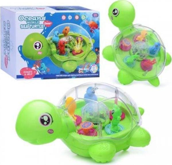 Toysturka Pilli Işıklı Hareketli Kaplumbağa - Image 1