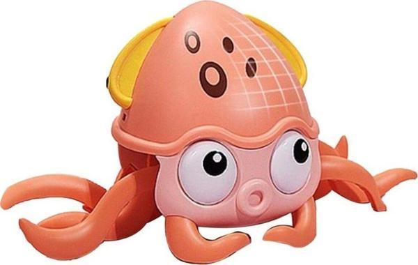 Toysturka Sesli Işıklı Sensörlü Şarjlı Ahtapot Yürüme Arkadaşı Turuncu Qc-2Y - Image 1