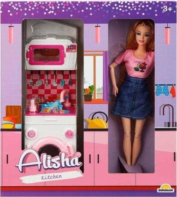 Toysturka Sunman-Alisha Bebek Ve Mutfak Oyun Seti - Image 1