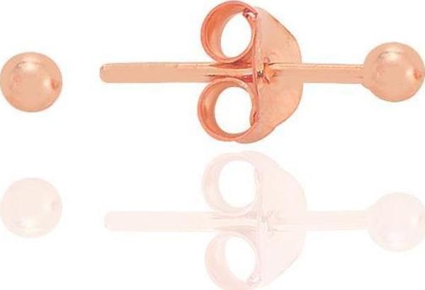 Gümüş rose 2 mm gümüş top küpe [barcode] - Image 1