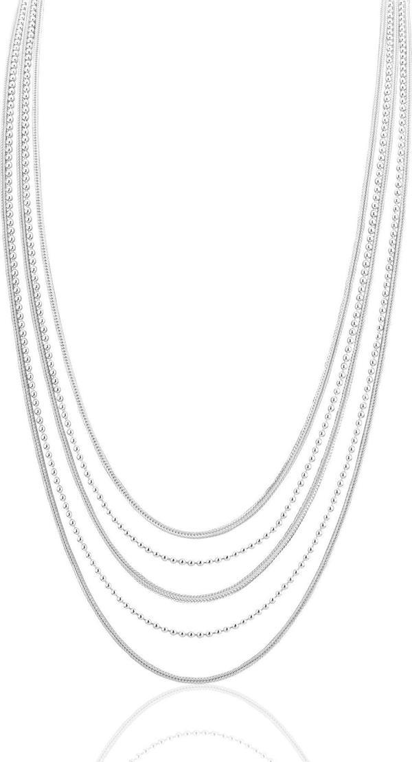 Gümüş 5 sıra toplu midyat hasırı kolye küpe ve bileklik takımı [barcode] - Image 1
