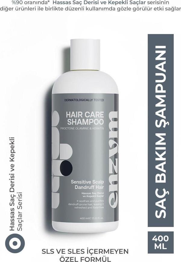 Enzym Cosmetics Hassas Saç Derisi Ve Kepekli Saçlara Özel Kepek Önleyici Şampuanı 400 Ml - Image 1