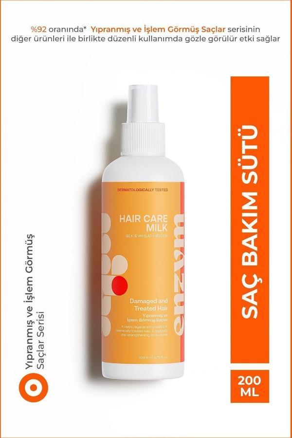 Enzym Cosmetics Kuru, Yıpranmış Ve Işlem Görmüş Saçlara Özel Saç Bakım Sütü Sprey 200 Ml - Image 1