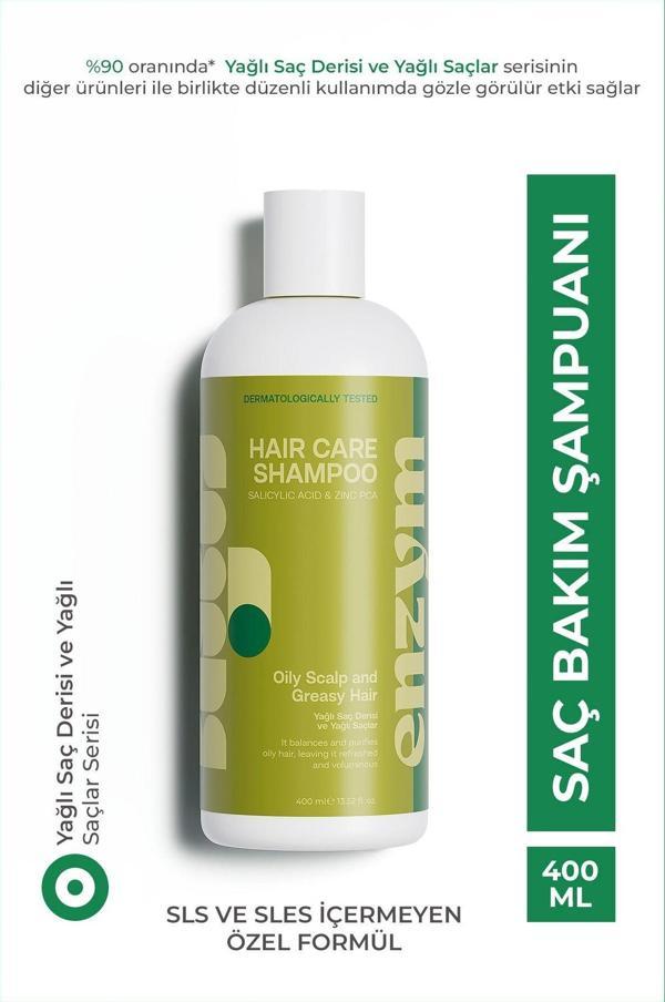 Enzym Cosmetics Yağlı Saç Derisi Ve Yağlı Saçlar İçin Saç Bakım Şampuanı 400 Ml - Image 1
