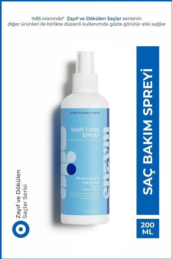 Enzym Cosmetics Zayıf Ve Dökülen Saçlara Özel Saç Bakım Spreyi 200 Ml (Procapil, Biotin, Kafein) - Image 1