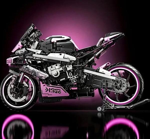 BUILDING BLOKS 1:5 CYBER YARIŞ MOTORSİKLETİ 6+ YAŞ 1985 PARÇA LEGO YAPI BLOK HEDİYELİK OYUNCAK - Image 1